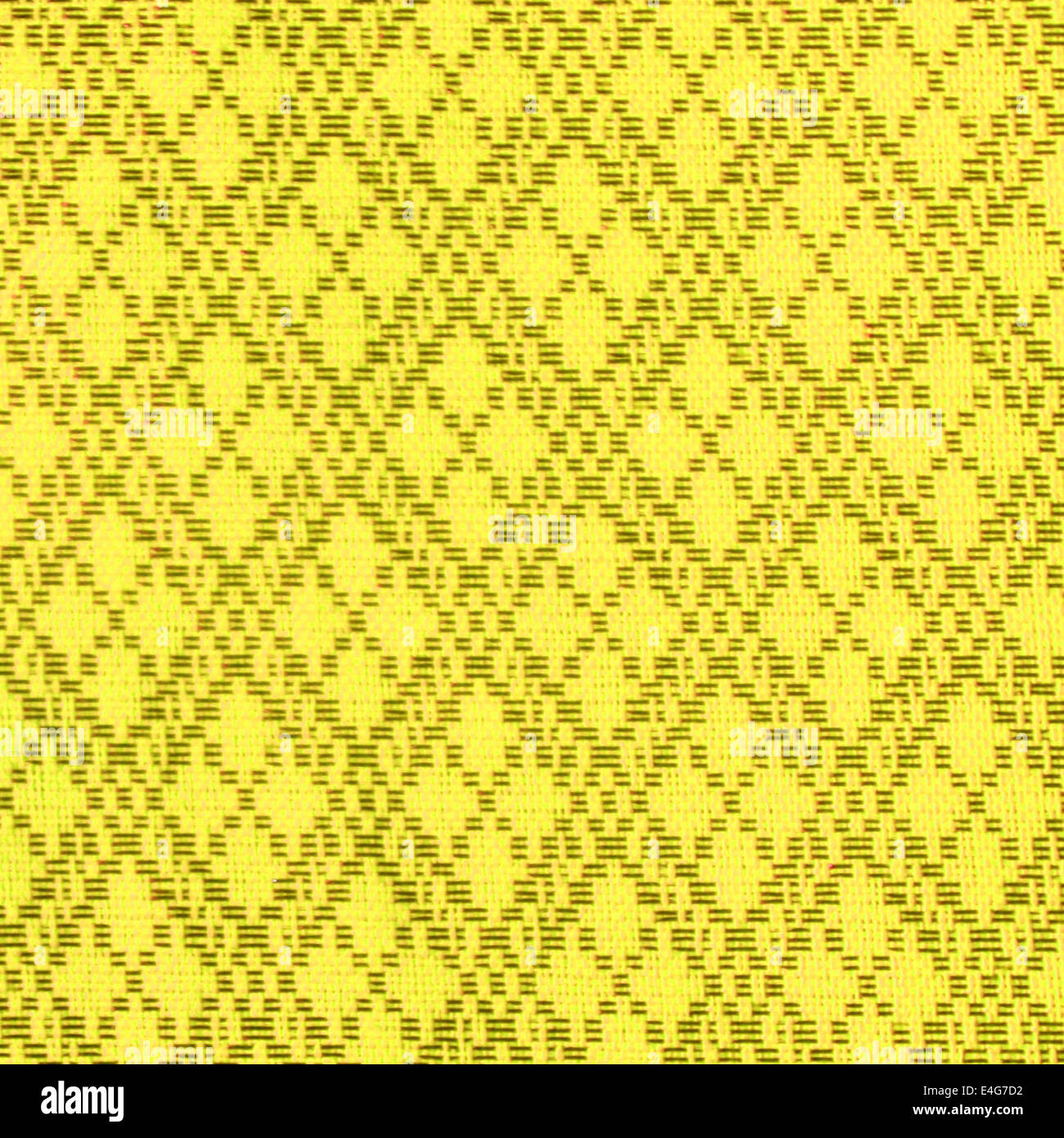 yellow Thai fabric pattern Stock Photo