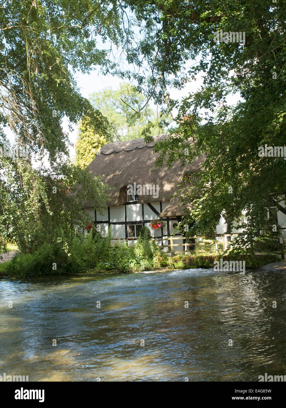 The Fulling Mill on River Alre in Alresford Hampshire England UK Stock Photo