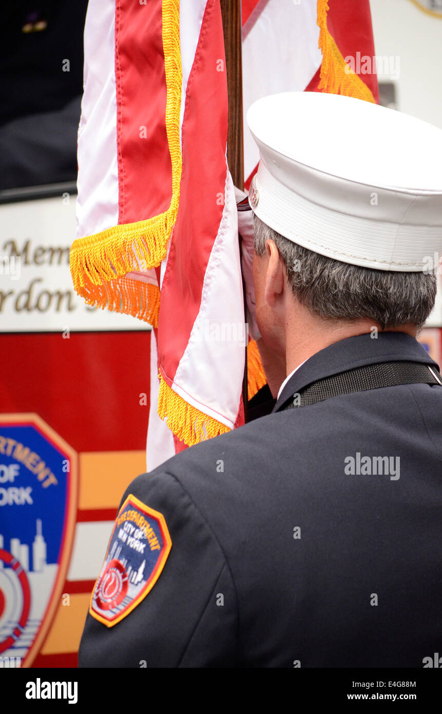 Staten Island, New York, USA. 10th July, 2014. Firefighter of the Color ...