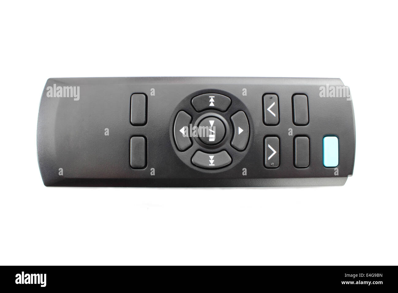 Car audio remote control on a white background Stock Photo Alamy