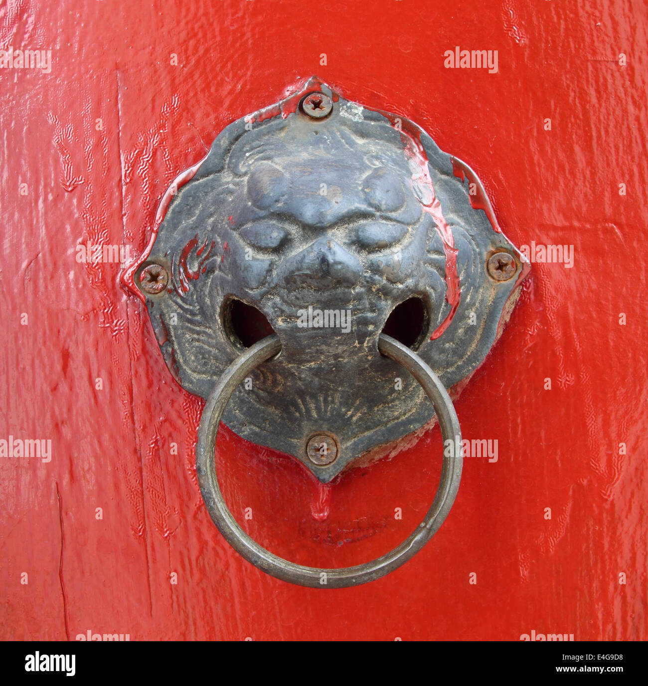 Oriental door knob Stock Photo Alamy