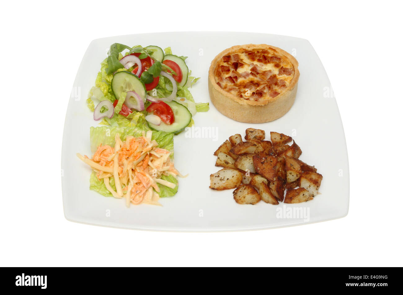 Horderves on plate stock image. Image of quiche, snack - 194643165