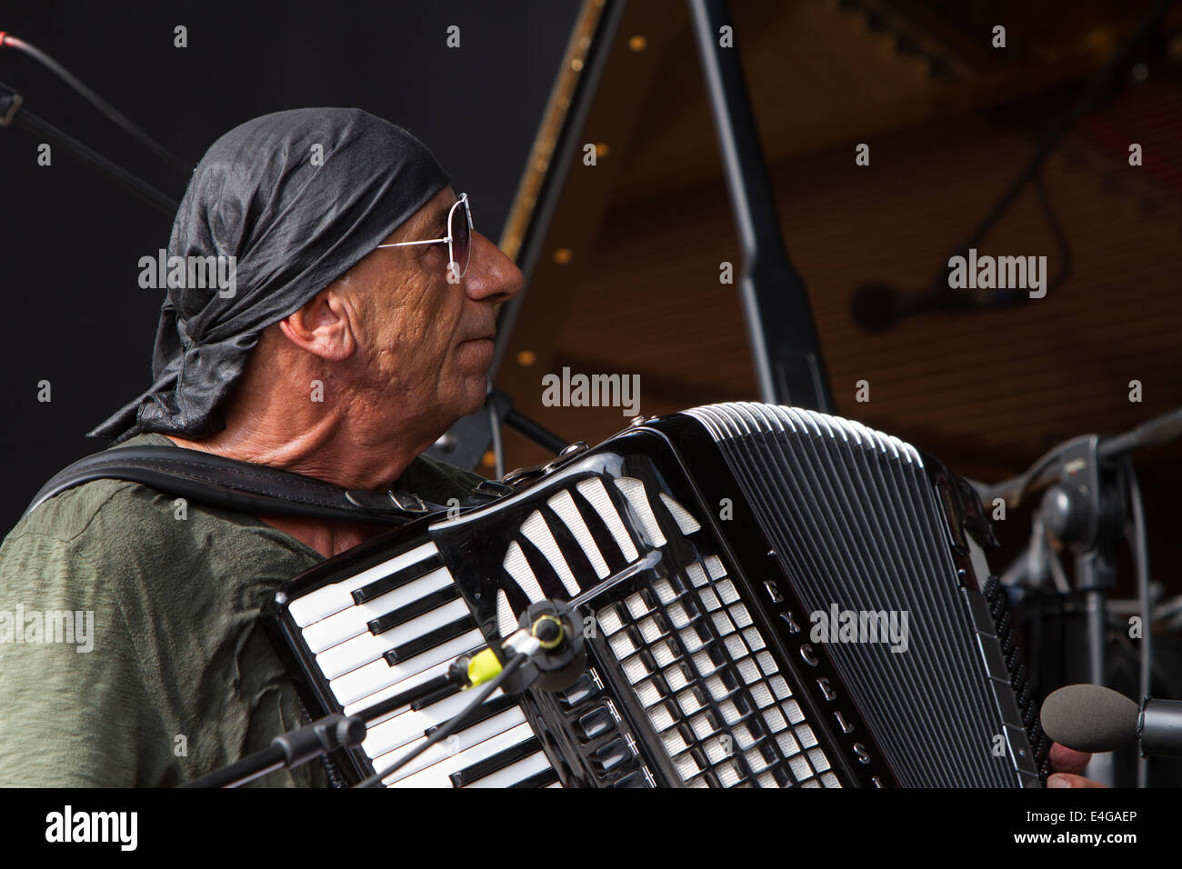 Accordion player playing the accordion hires stock photography and