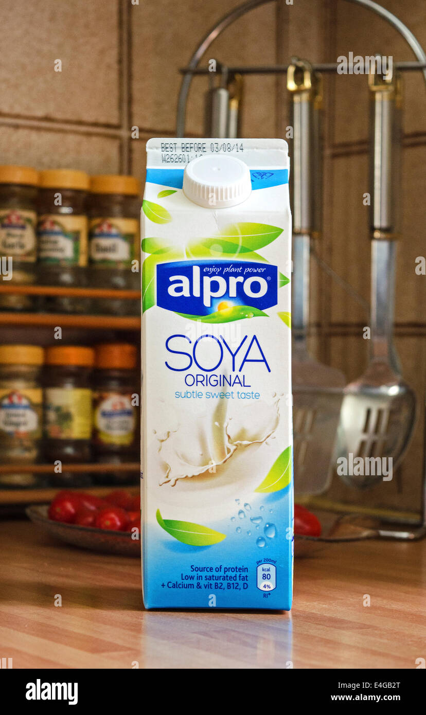 Download A Carton Of Alpro Soya Milk Stock Photo Alamy Yellowimages Mockups