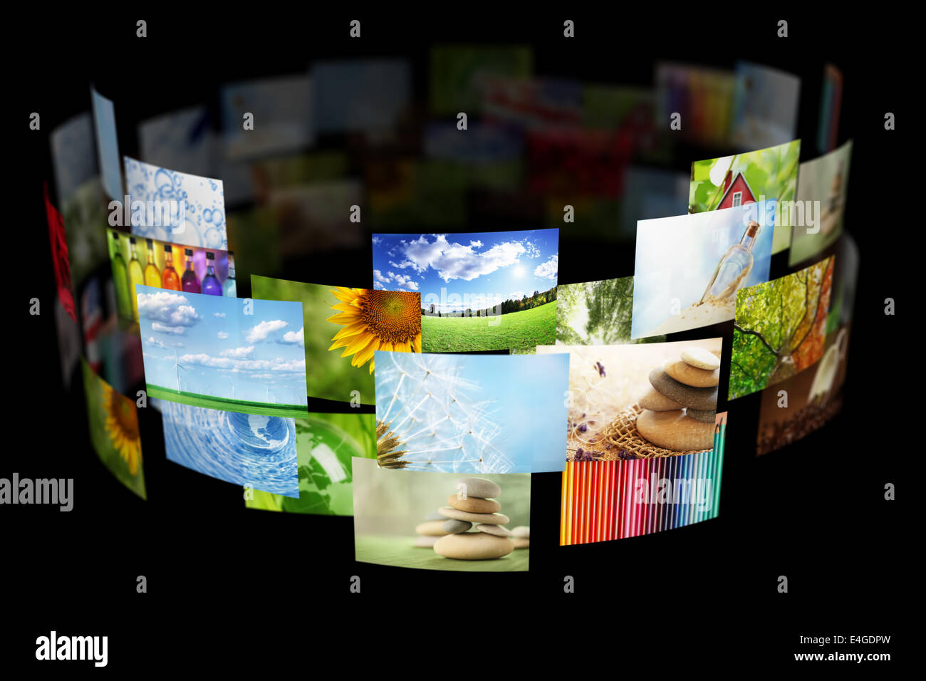 Collage of images background Stock Photo