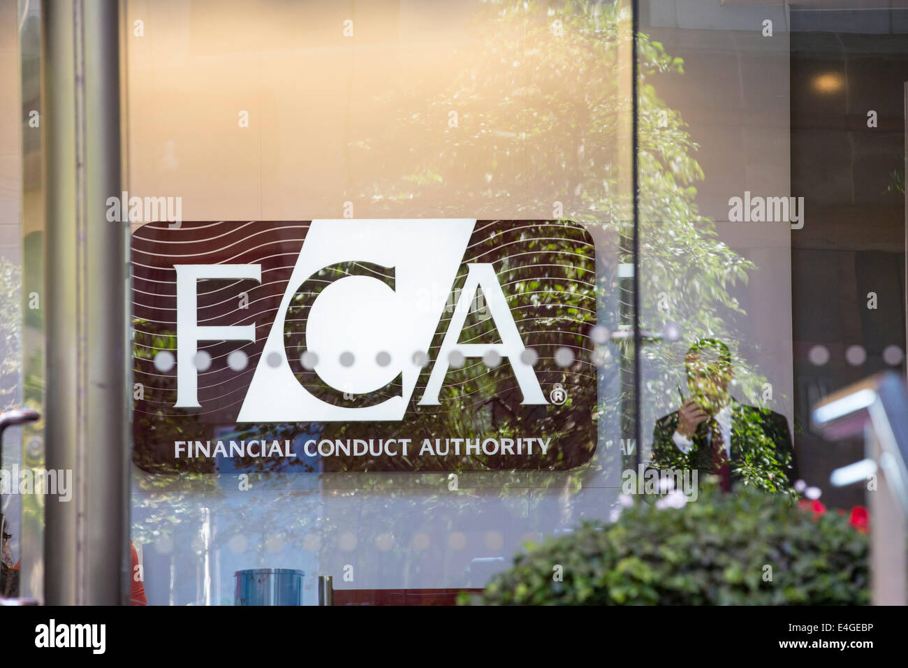 The FCA, Financial Conduct Authority, in Canary Wharf, London, UK. Stock Photo