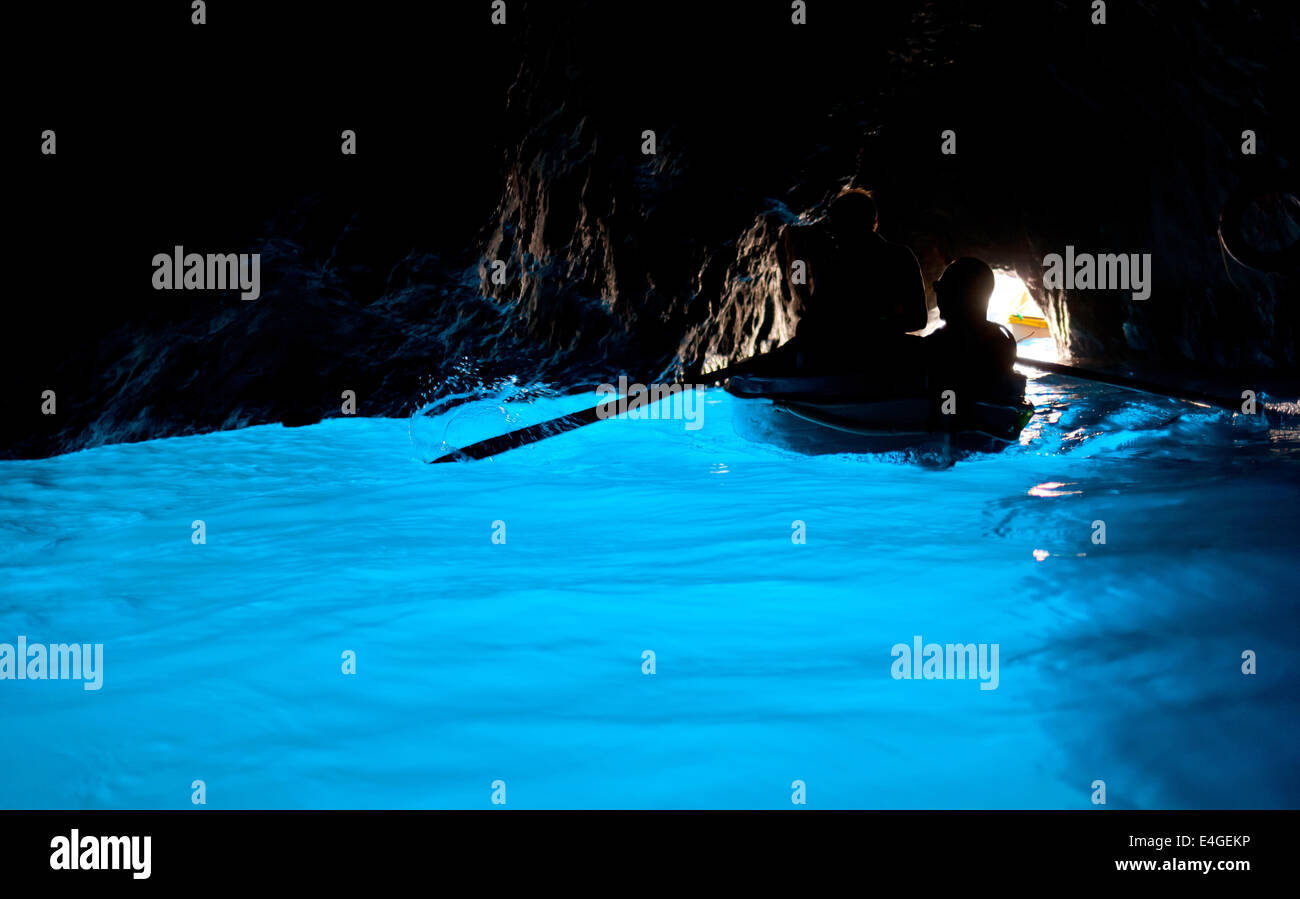 The Blue Grotto, in italian "Grotta Azzurra", is a sea cave on the