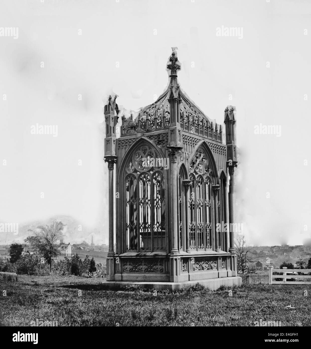 Tomb of President James Monroe, Richmond Virginia, circa 1908 Stock
