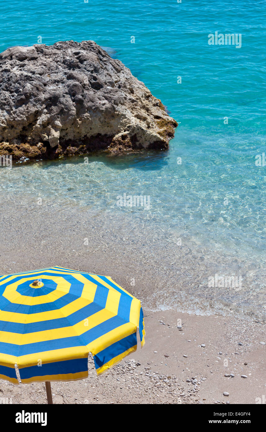 View of Marina Piccola, Island of Capri, Campania, Italy. Stock Photo