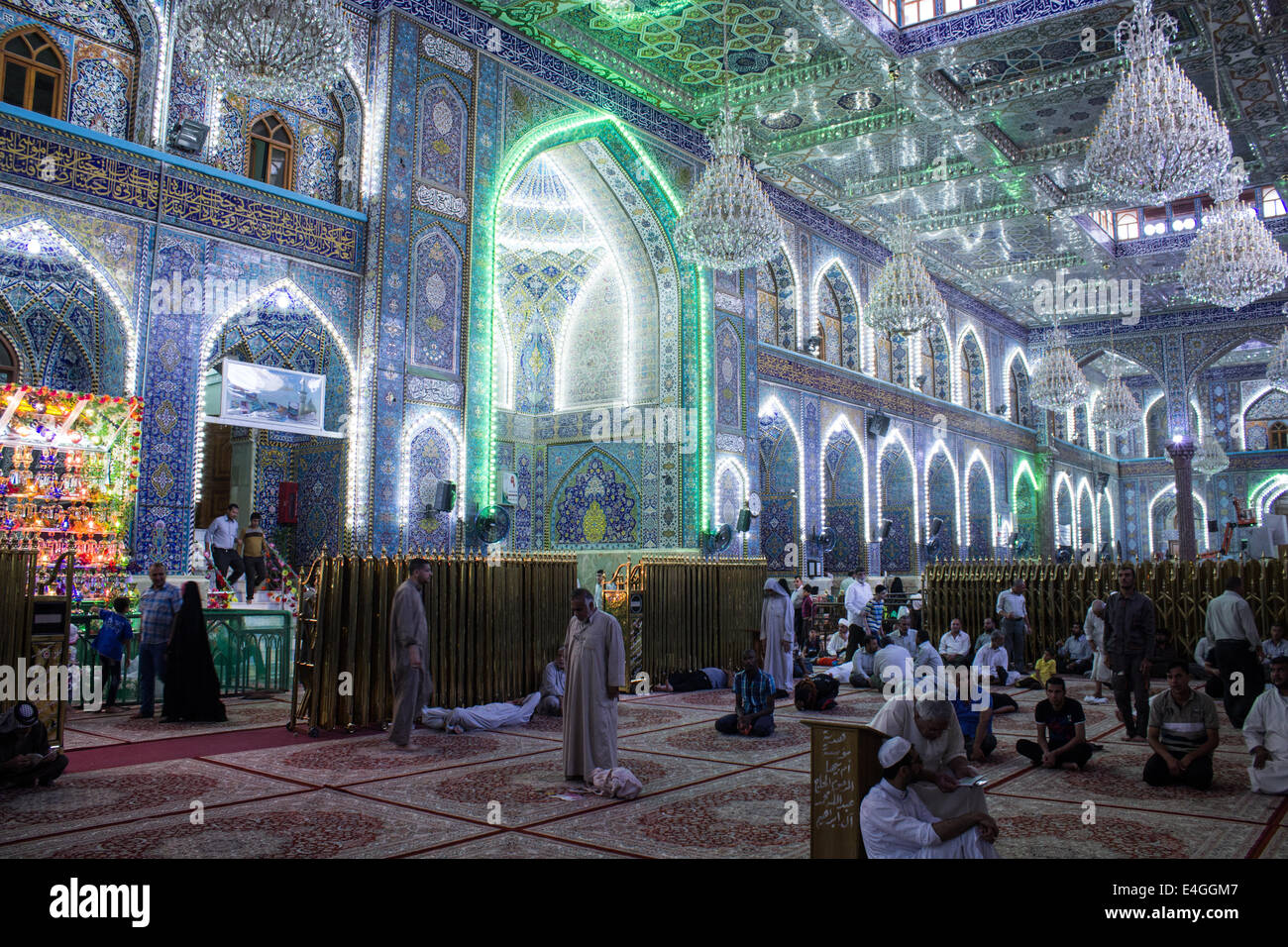 The shrine of Imam Hussein in Karbala Stock Photo