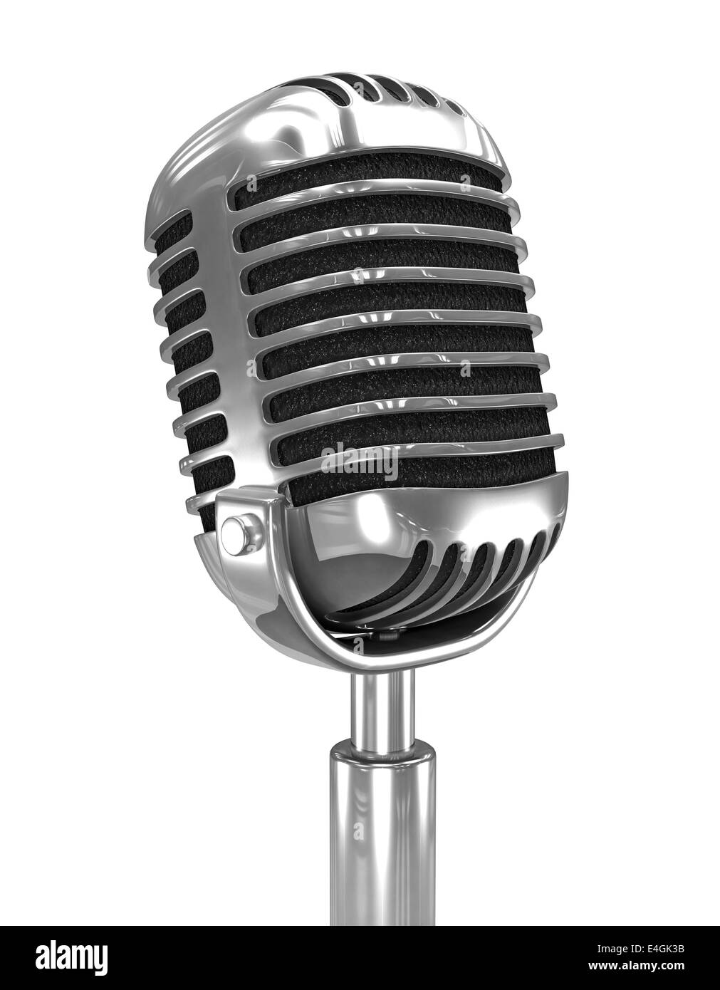 3d render of an old retro radio microphone Stock Photo - Alamy