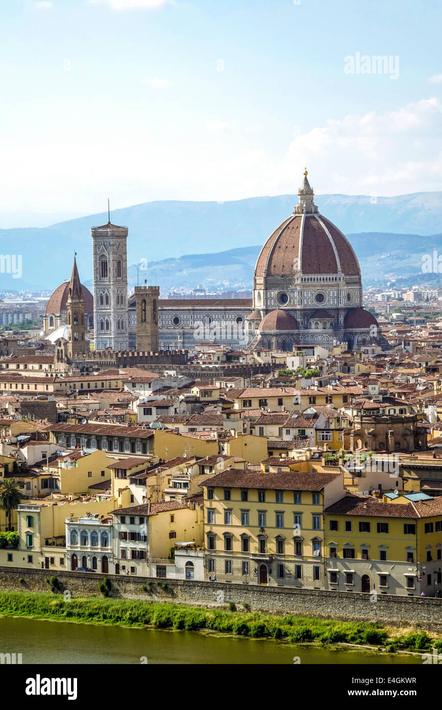 Cityscape with the Duomo, Florence, Tuscany, Italy, Europe Stock Photo