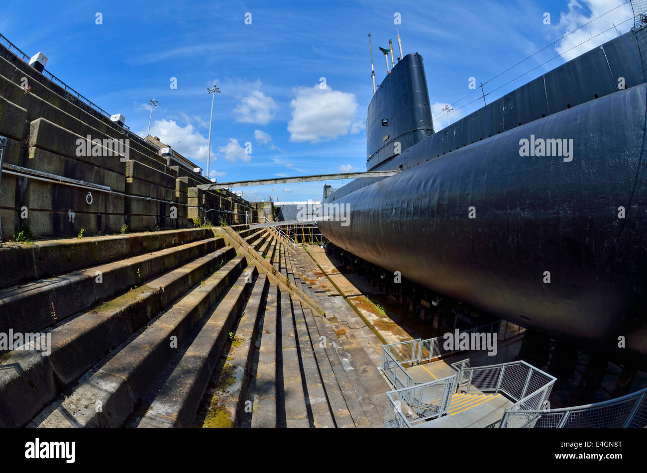 Chatham, Kent, England. Chatham Historic Dockyard. HM Submarine 'Ocelot