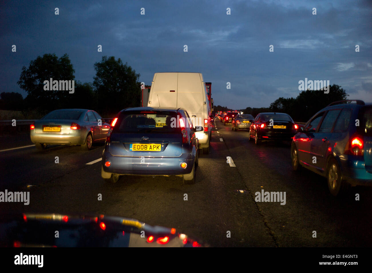M11 Motorway Near Harlow Essex England Tail Back Traffic Jam After Fatal Accident 10 July 2014 Stock Photo Alamy [ 955 x 1300 Pixel ]