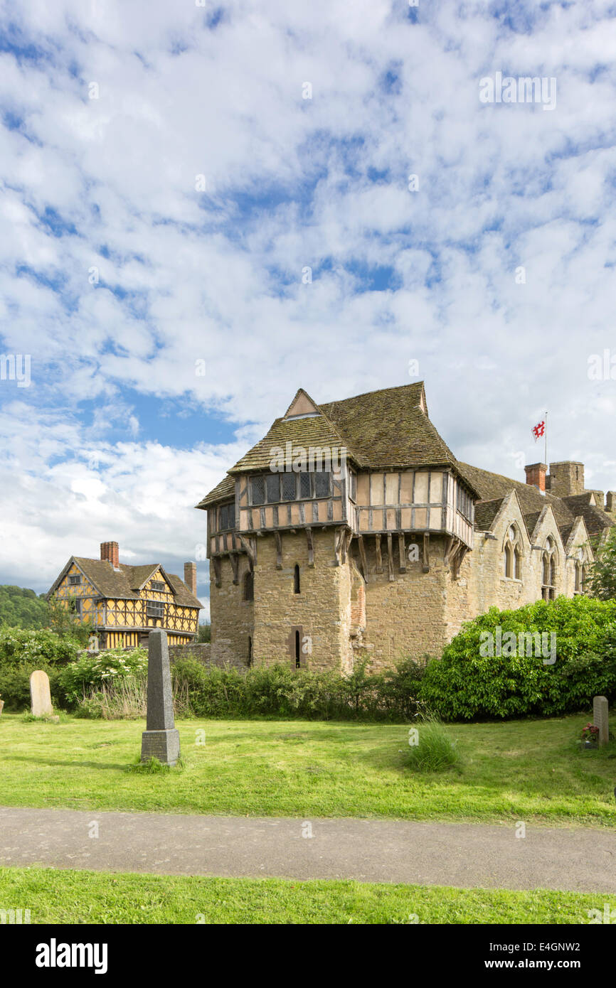 Stokesay Castle a medieval manor house near Craven Arms, Shropshire, England, UK Stock Photo