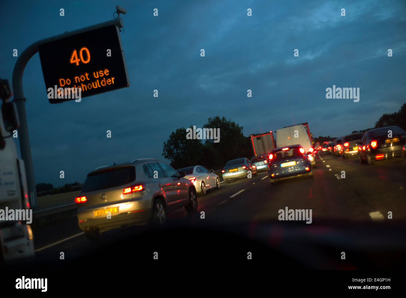 M11 Motorway Near Harlow Essex England Tail Back Traffic Jam After Fatal Accident 10 July 2014 Stock Photo Alamy [ 955 x 1300 Pixel ]