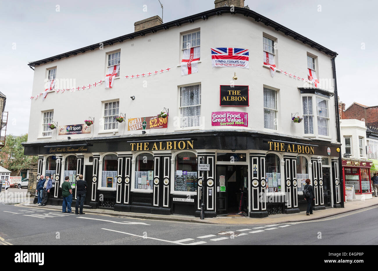The Albion Pub in Cromer. Stock Photo