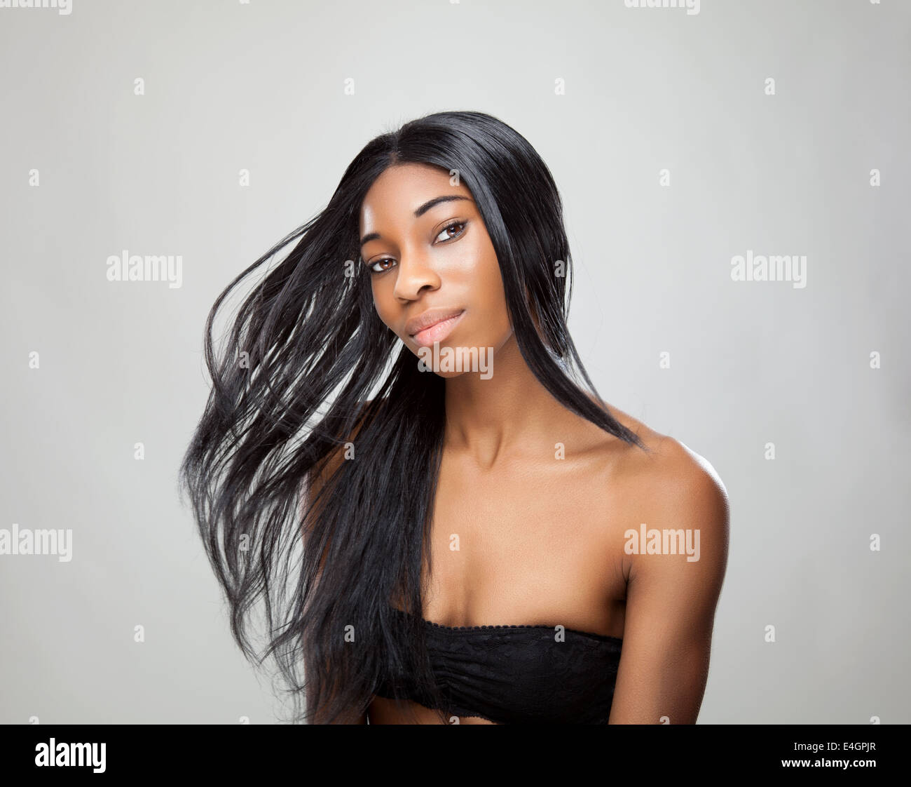 Dark skin black hair hi-res stock photography and images - Alamy