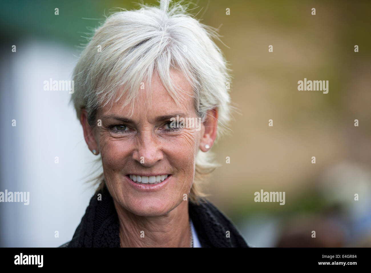 Judy Murray , mother of Andy Murray The Championships Wimbledon 2014 The All England Lawn Tennis & Crocquet Club Wimbledon  Day Stock Photo