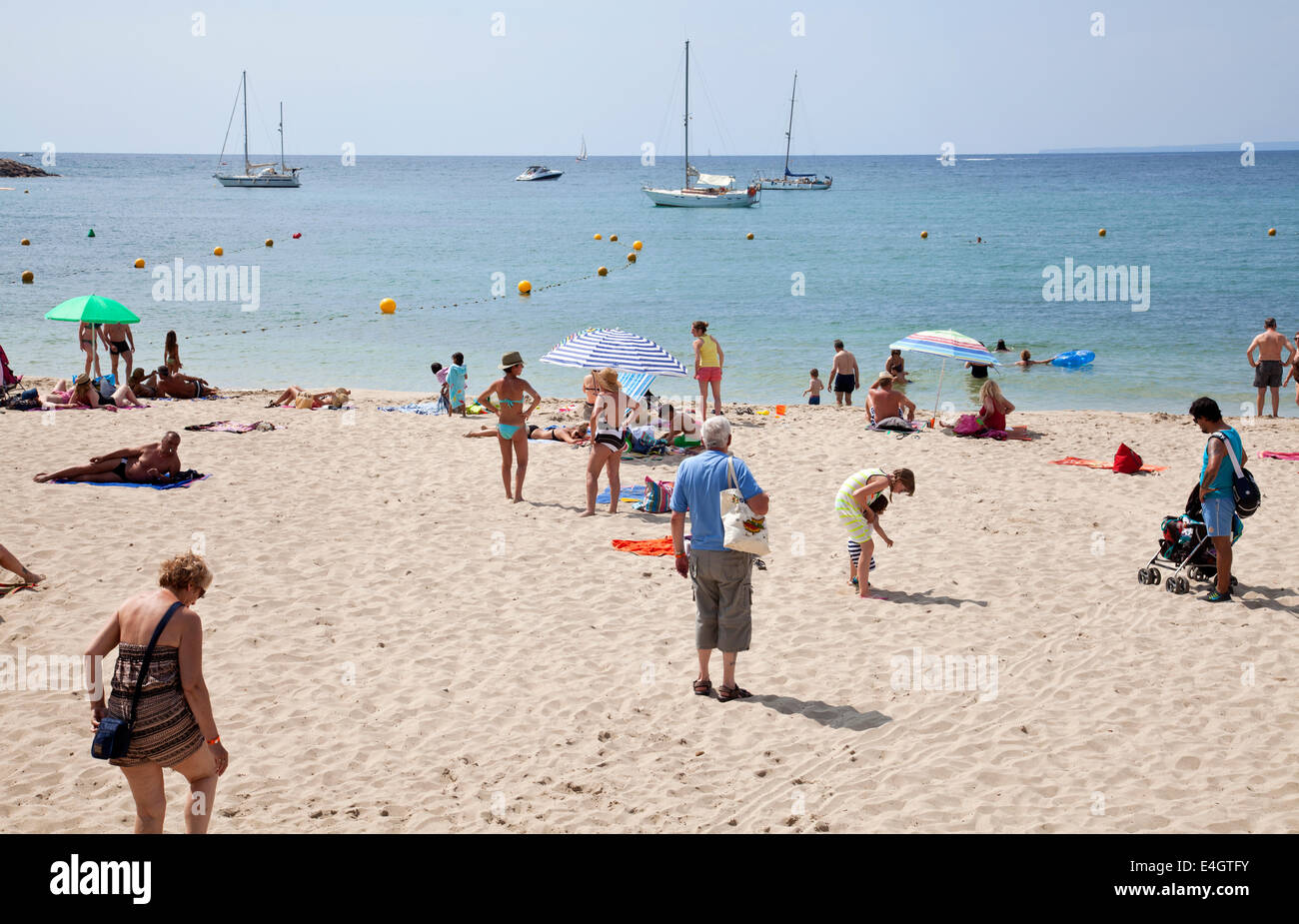 Santa Eulalia Beach in Stock Photo Alamy