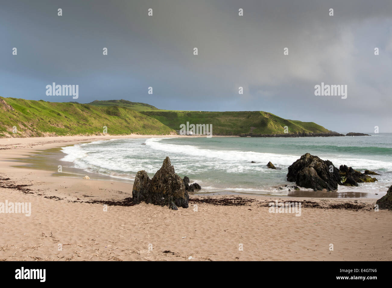 Porth Oer bay or Whistling Sands the Llyn Peninsula, North Wales, UK Stock Photo
