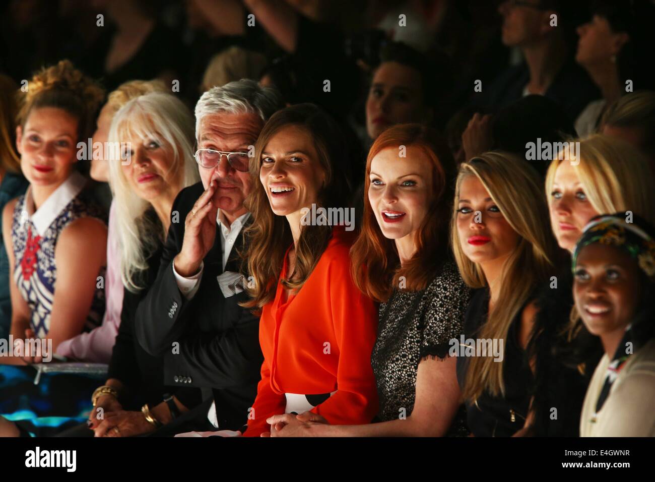 From left: Head of Marc Cain, Helmut Schlotterer, actresses Hilary Ann
