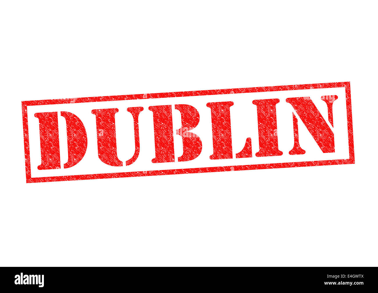 DUBLIN Rubber Stamp over a white background Stock Photo Alamy