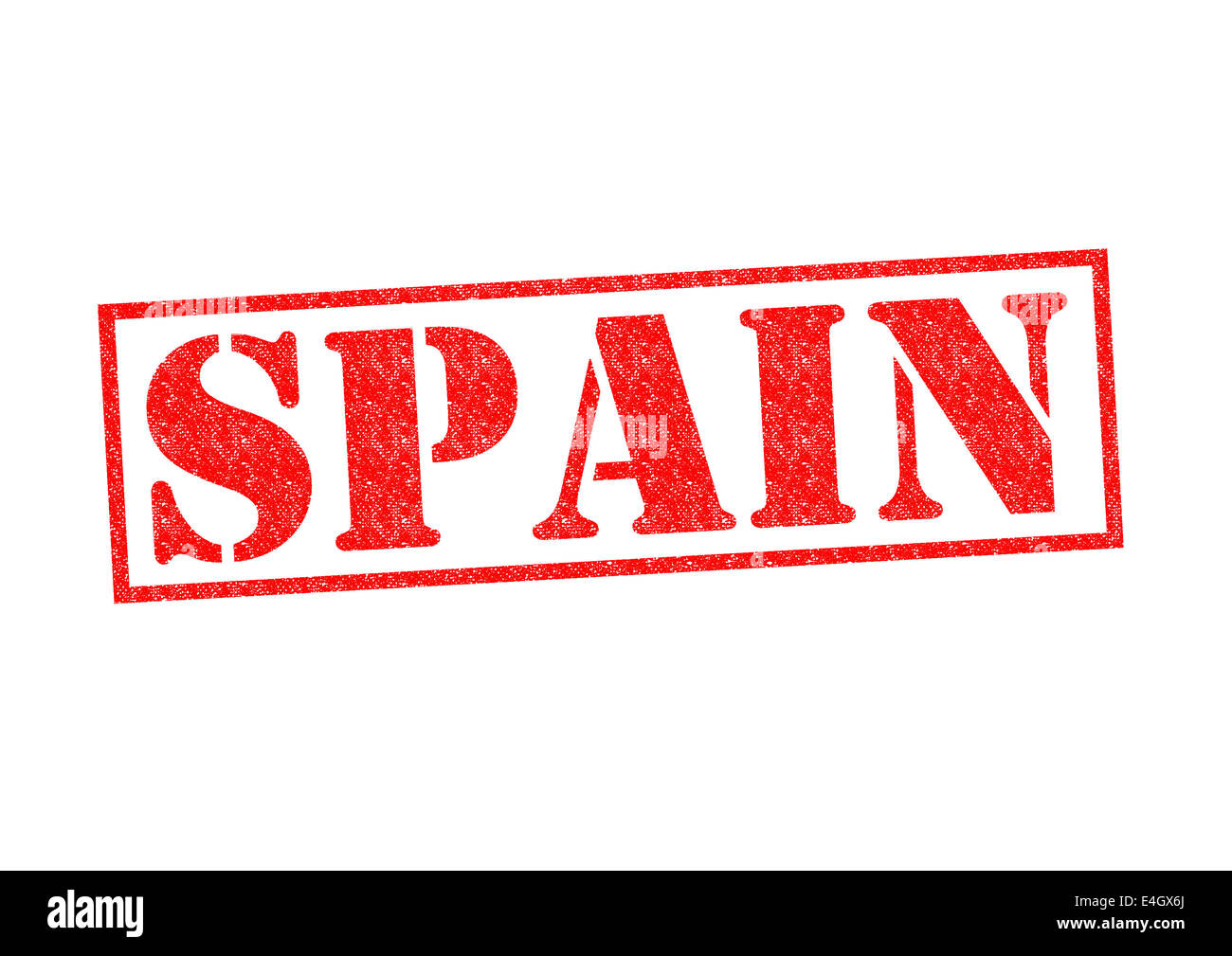 SPAIN Rubber Stamp over a white background. Stock Photo