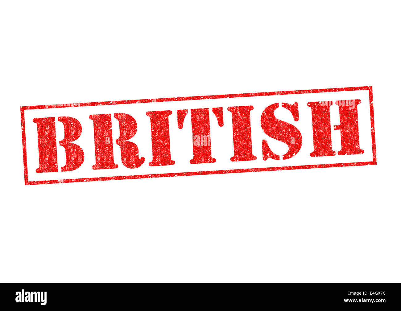 BRITISH Rubber Stamp over a white background Stock Photo Alamy