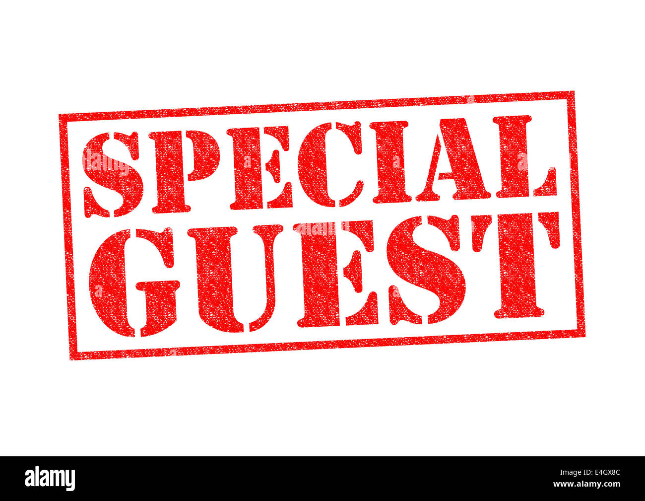 SPECIAL GUEST Rubber Stamp over a white background Stock Photo Alamy