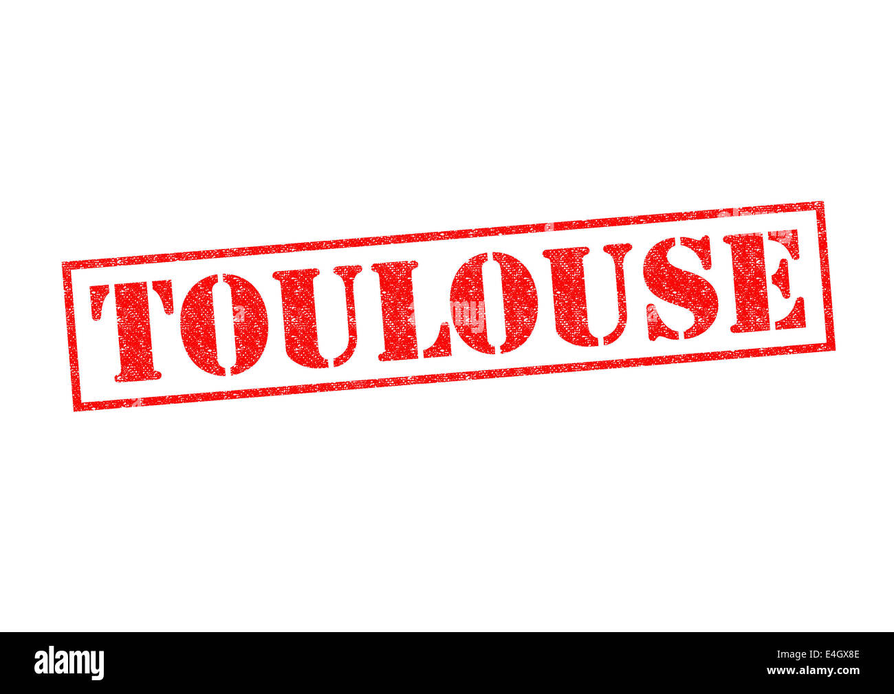 TOULOUSE Rubber Stamp over a white background. Stock Photo