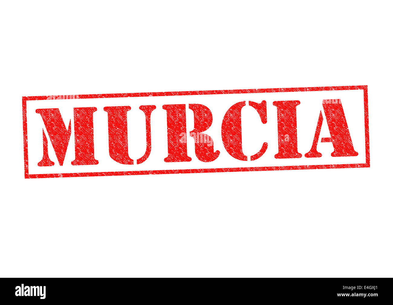 MURCIA Rubber Stamp over a white background. Stock Photo