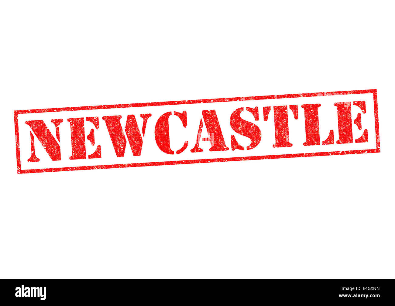 NEWCASTLE Rubber Stamp over a white background Stock Photo Alamy