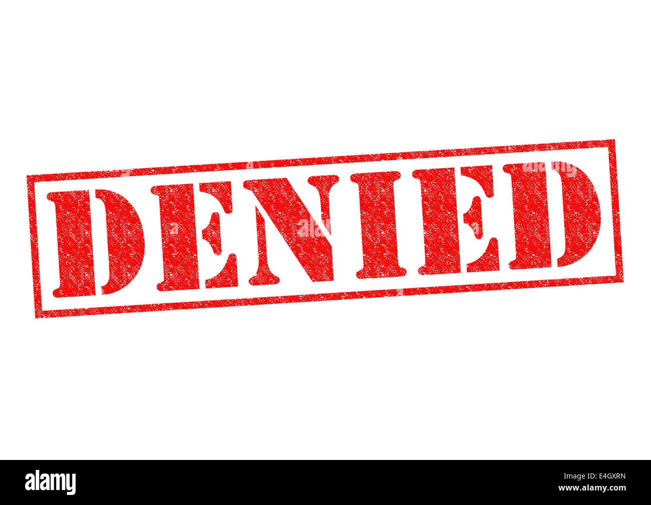 DENIED Rubber Stamp over a white background Stock Photo - Alamy