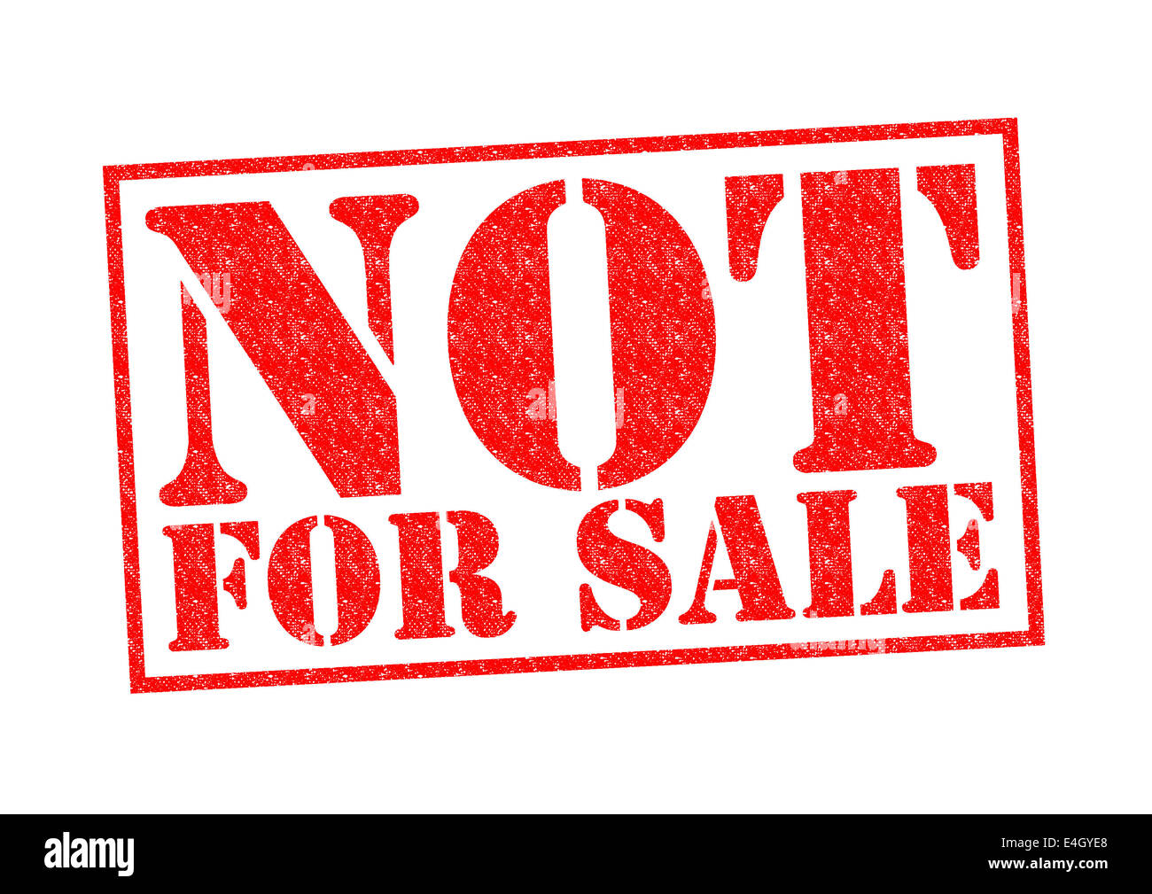 NOT FOR SALE Rubber Stamp over a white background Stock Photo Alamy