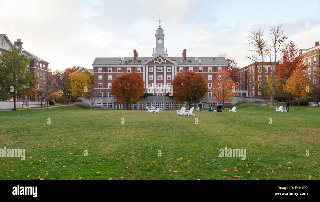 CAMBRIDGE, MA, USA - NOVEMBER 2, 2013: Radcliffe Quad undergrad housing at Harvard University in in Fall in Cambridge, MA, USA o Stock Photo