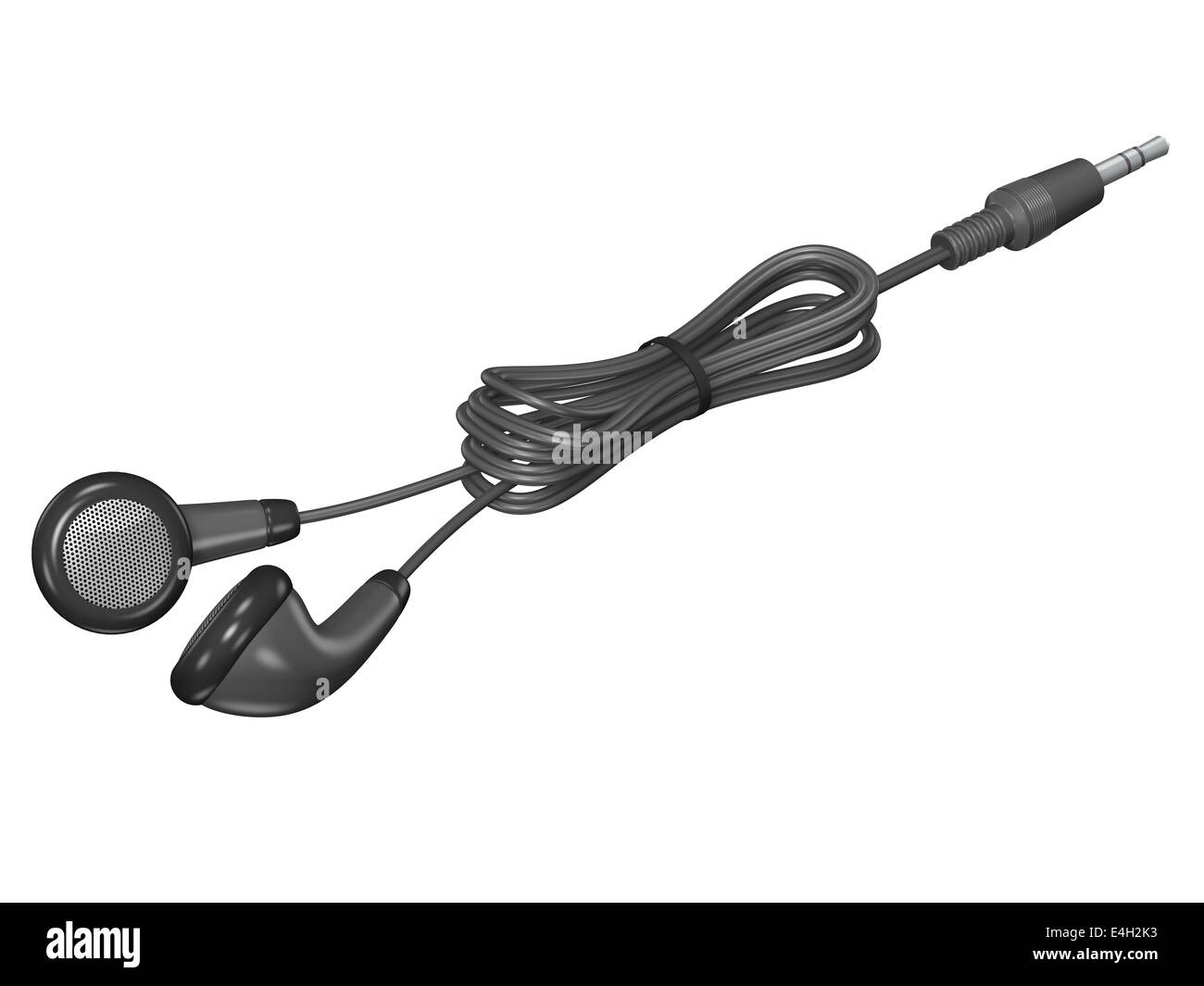 Earphones cable Stock Photo Alamy