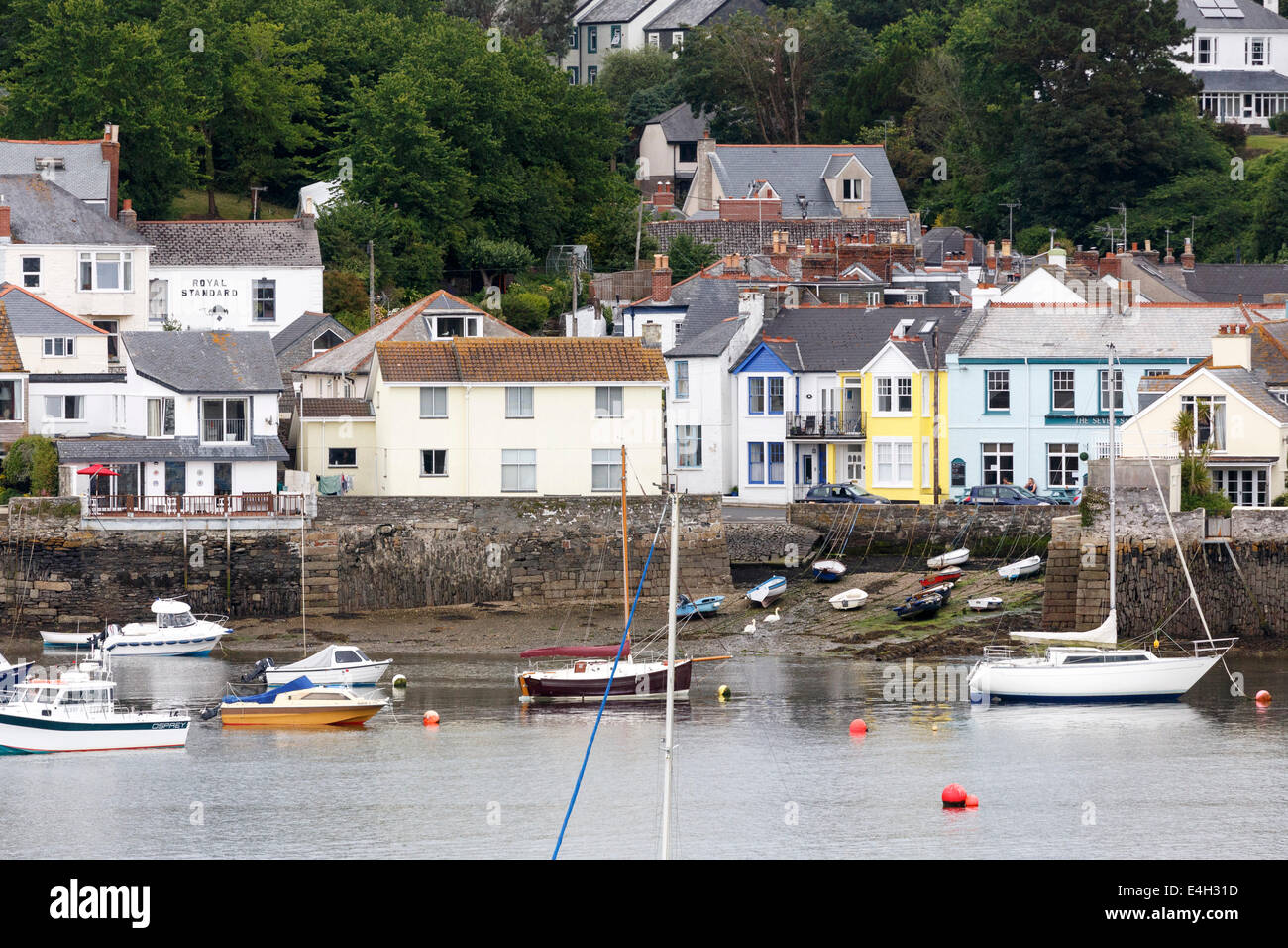 flushing scenic village opposite Falmouth cornwall england uk gb Stock