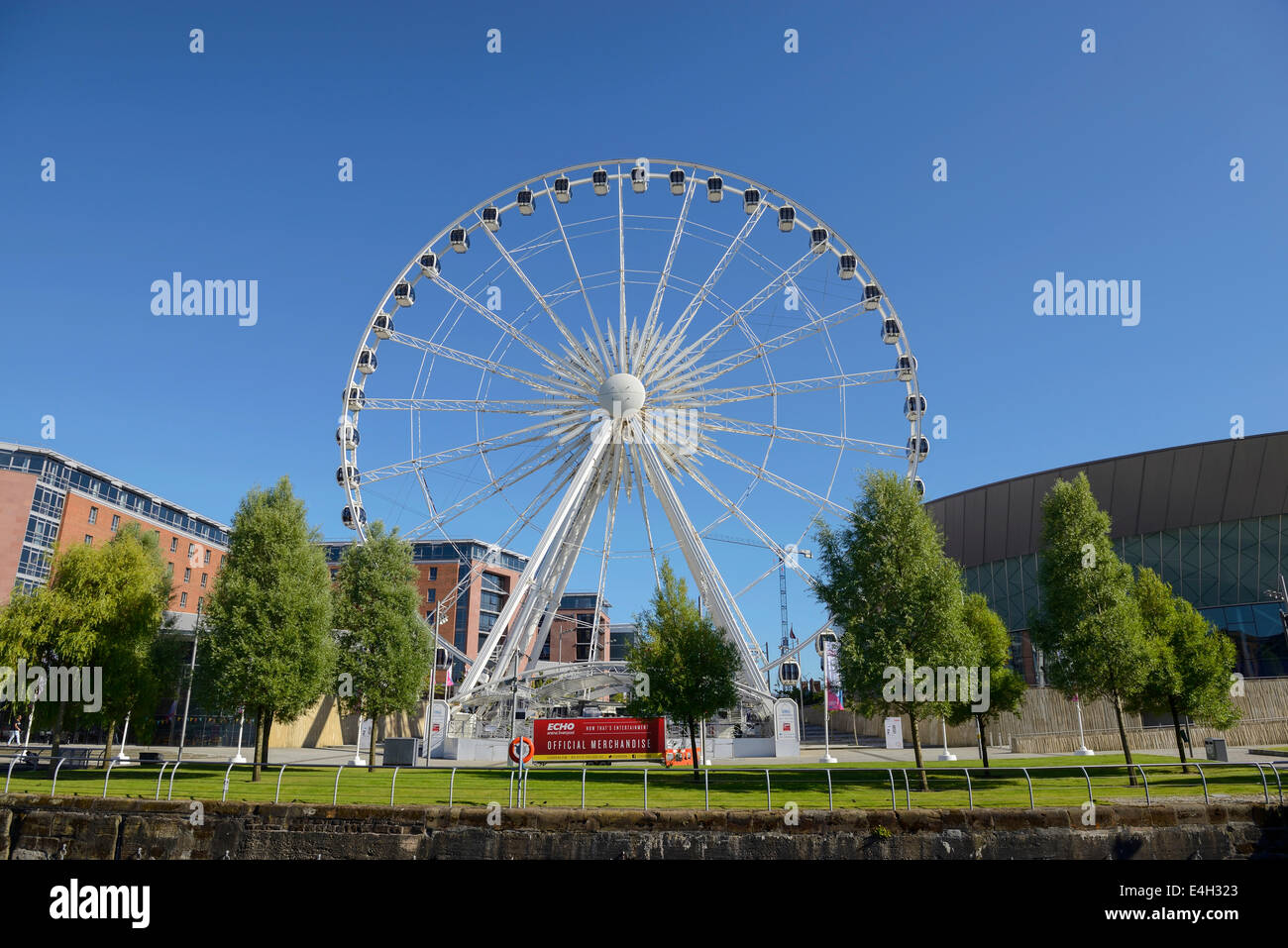 Liverpool Eye in Kings Dock Liverpool adjacent to the Echo Arena and ...