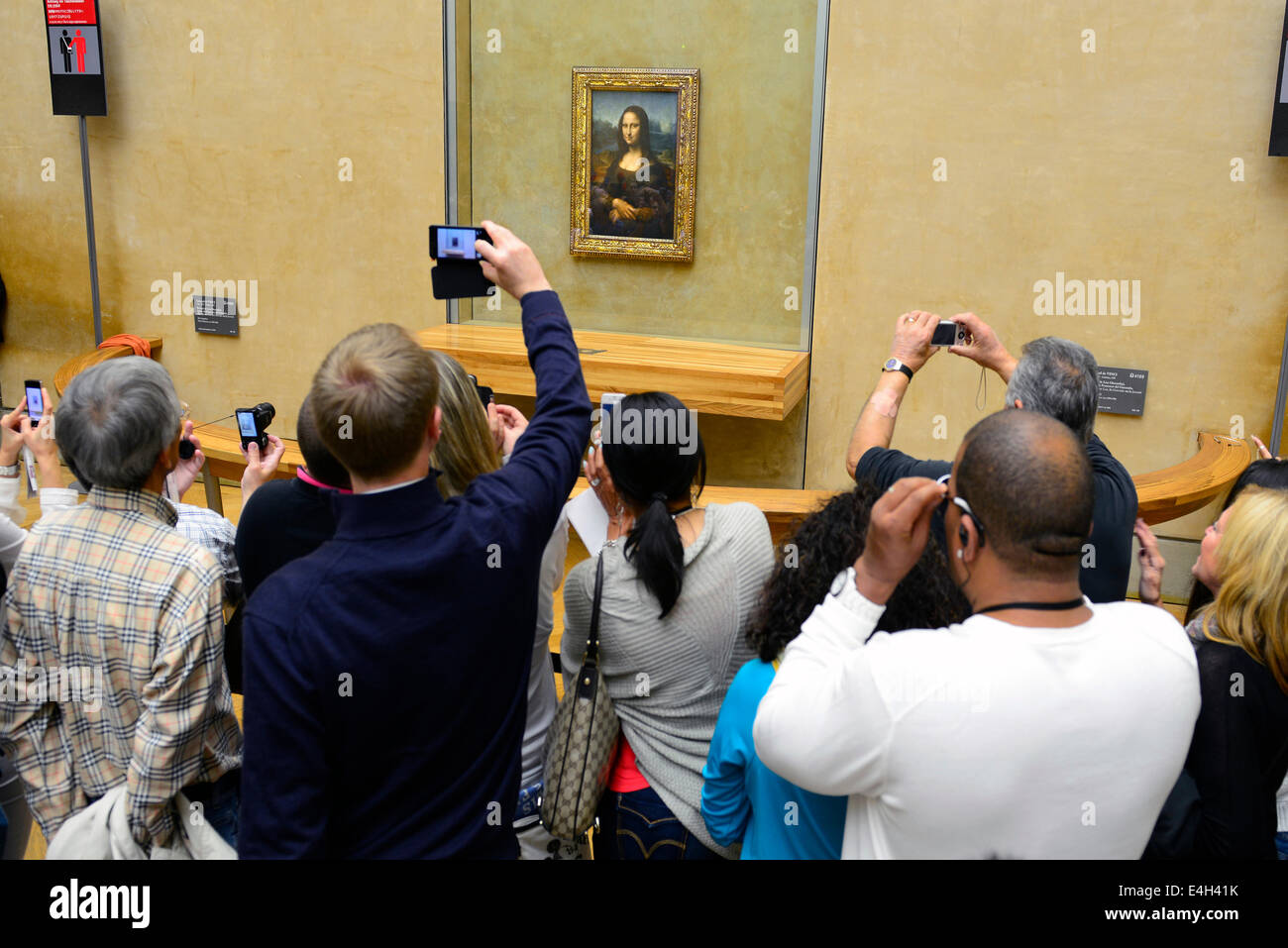 Mona Lisa Painting The Louvre Museum Paris France Europe FR City of Lights  Da Vinci Stock Photo - Alamy