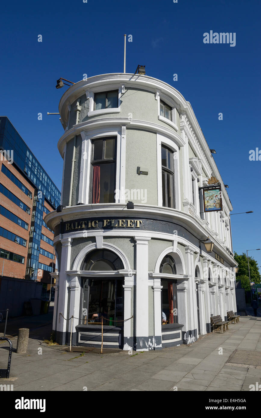 The Baltic Fleet public house on Wapping in Liverpool, one of the few