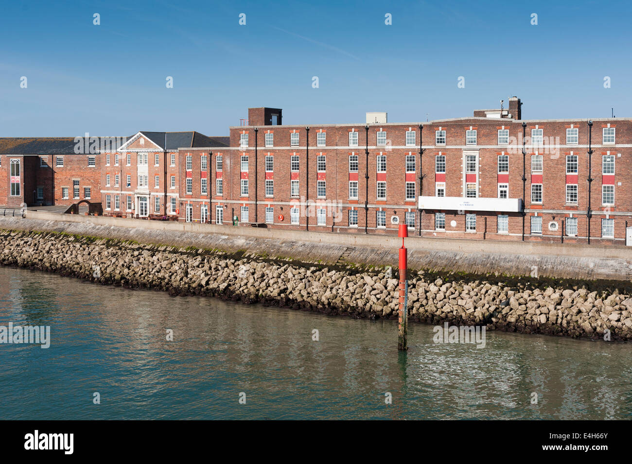 Fort Blockhouse Gosport Hampshire UK is surrounded by water on three