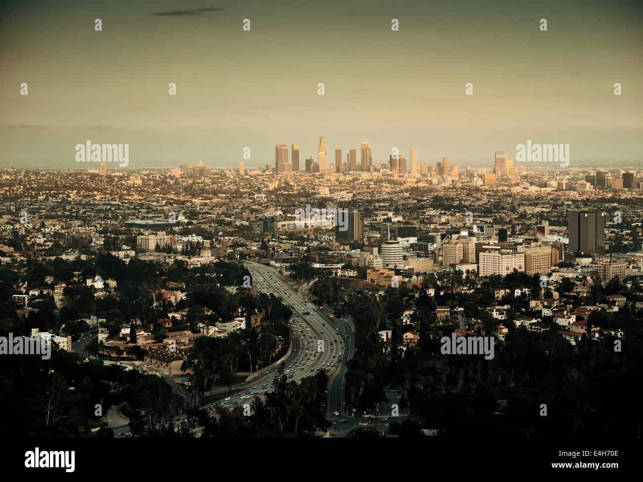 Los Angeles with urban buildings Stock Photo - Alamy