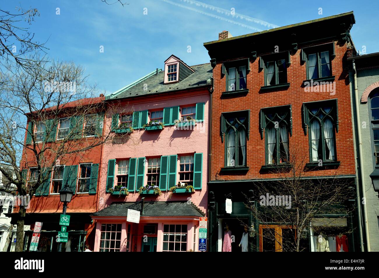 Alexandria, Virginia Handsome 1819th century houses on Cameron Street