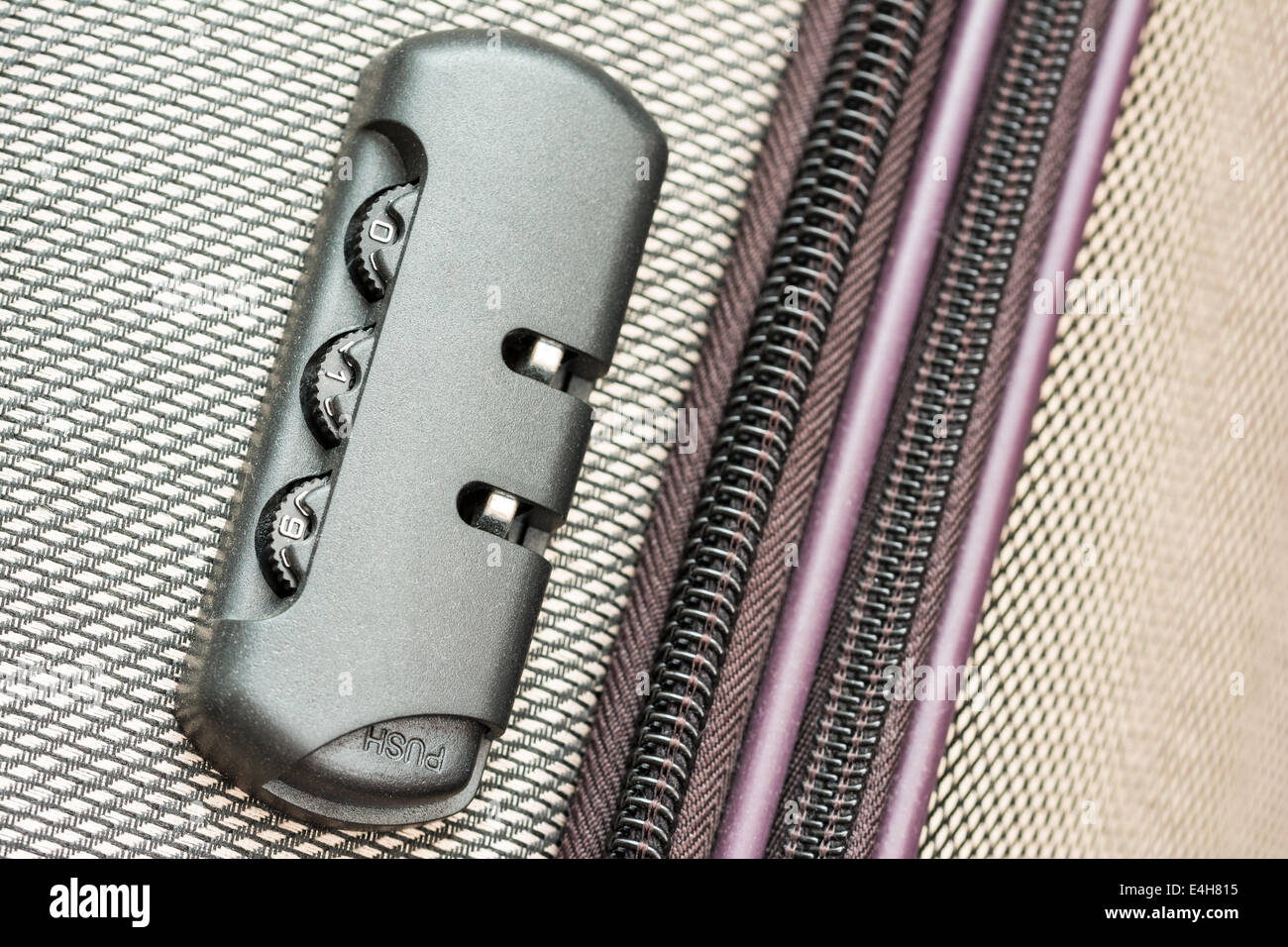 Briefcase Luggage Latch And Lock Close Up Stock Photo - Alamy