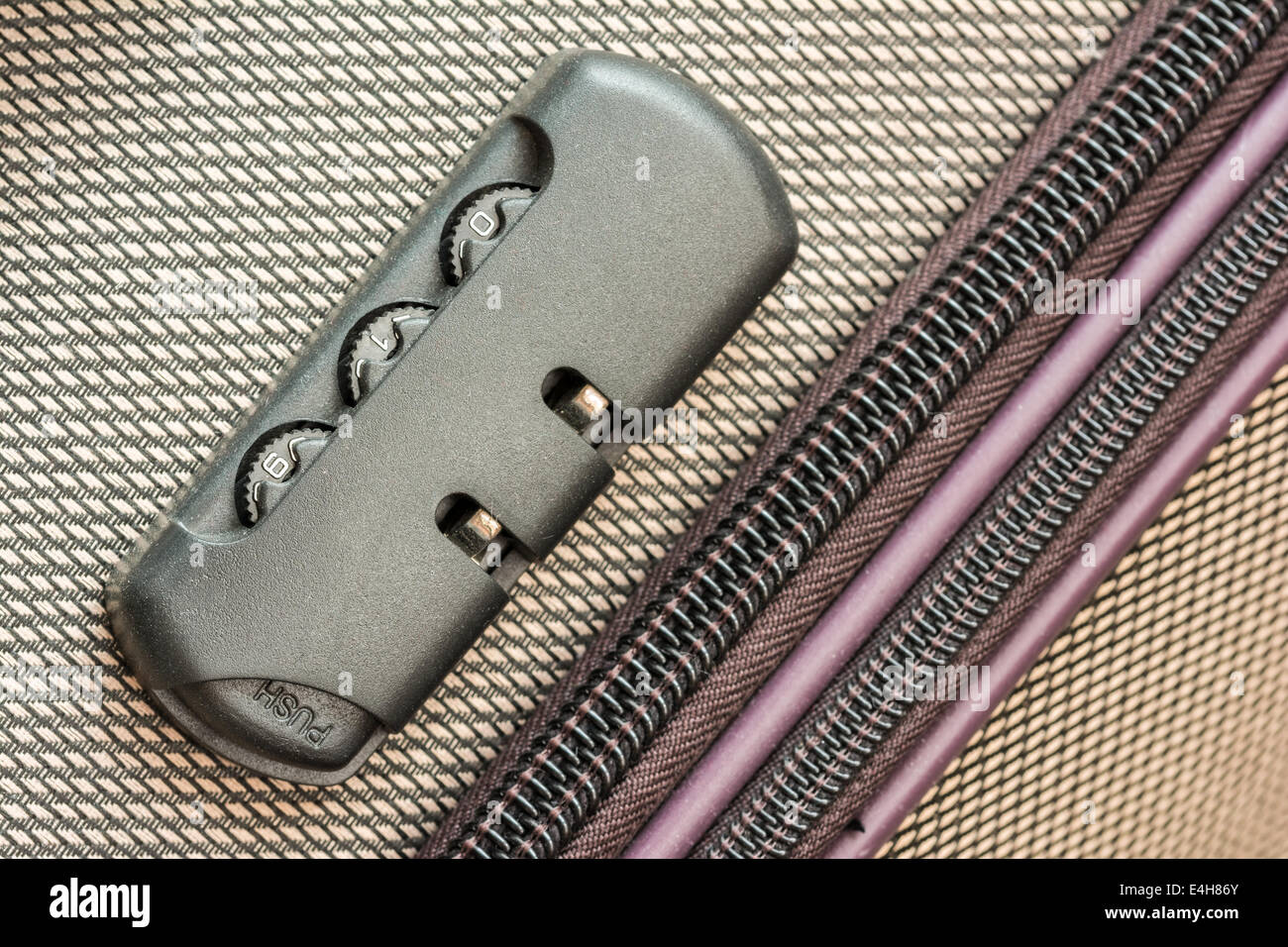 Briefcase Luggage Latch And Lock Close Up Stock Photo - Alamy