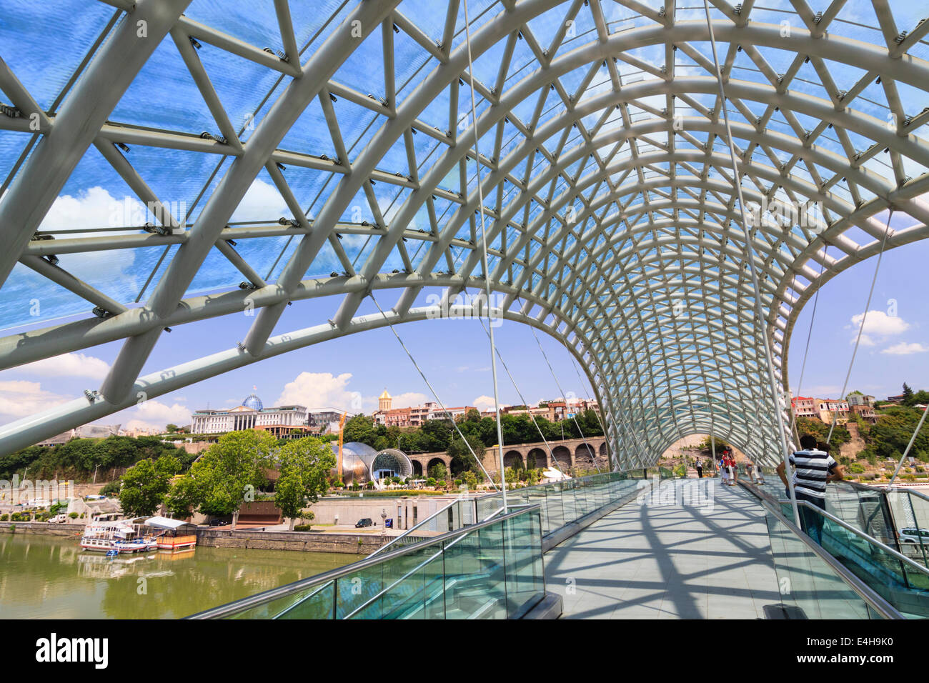 New Peace Bridge, Tbilisi, Georgia Stock Photo - Alamy