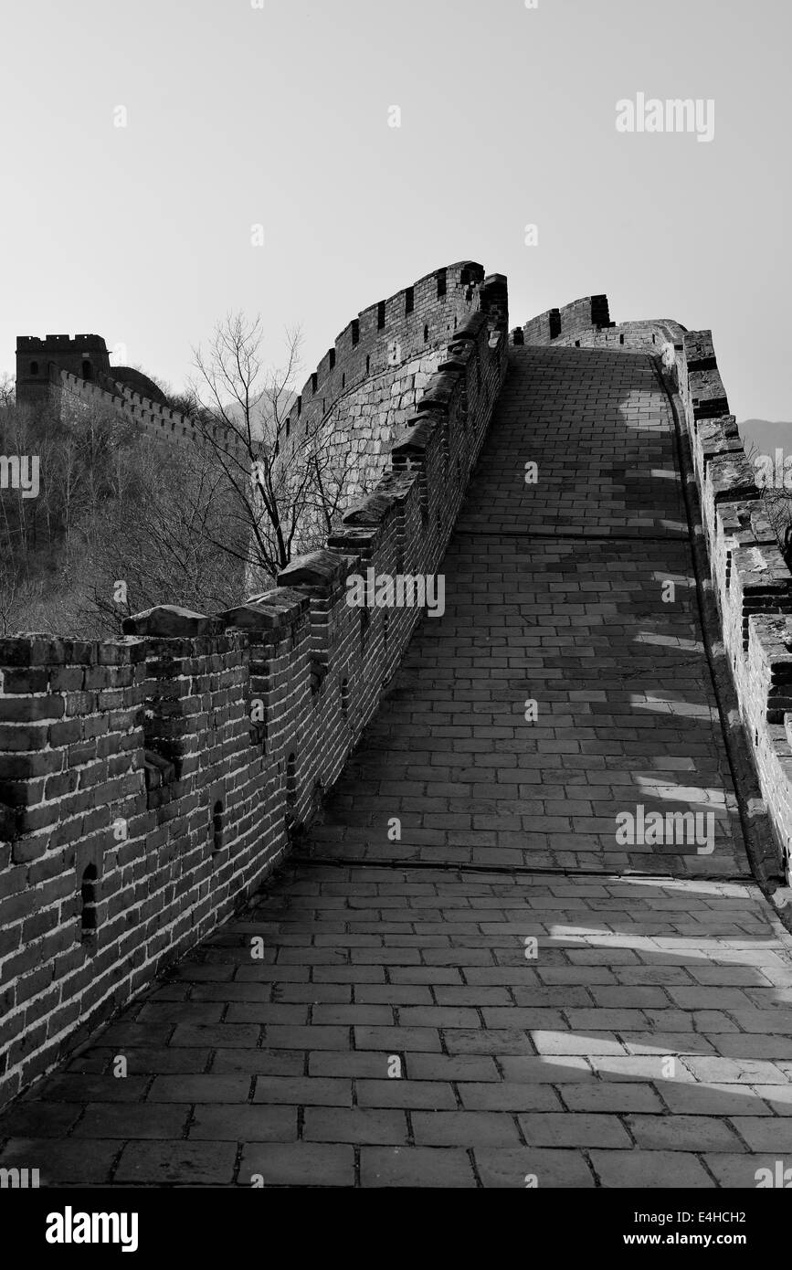 Great wall china panoramic Black and White Stock Photos & Images - Alamy
