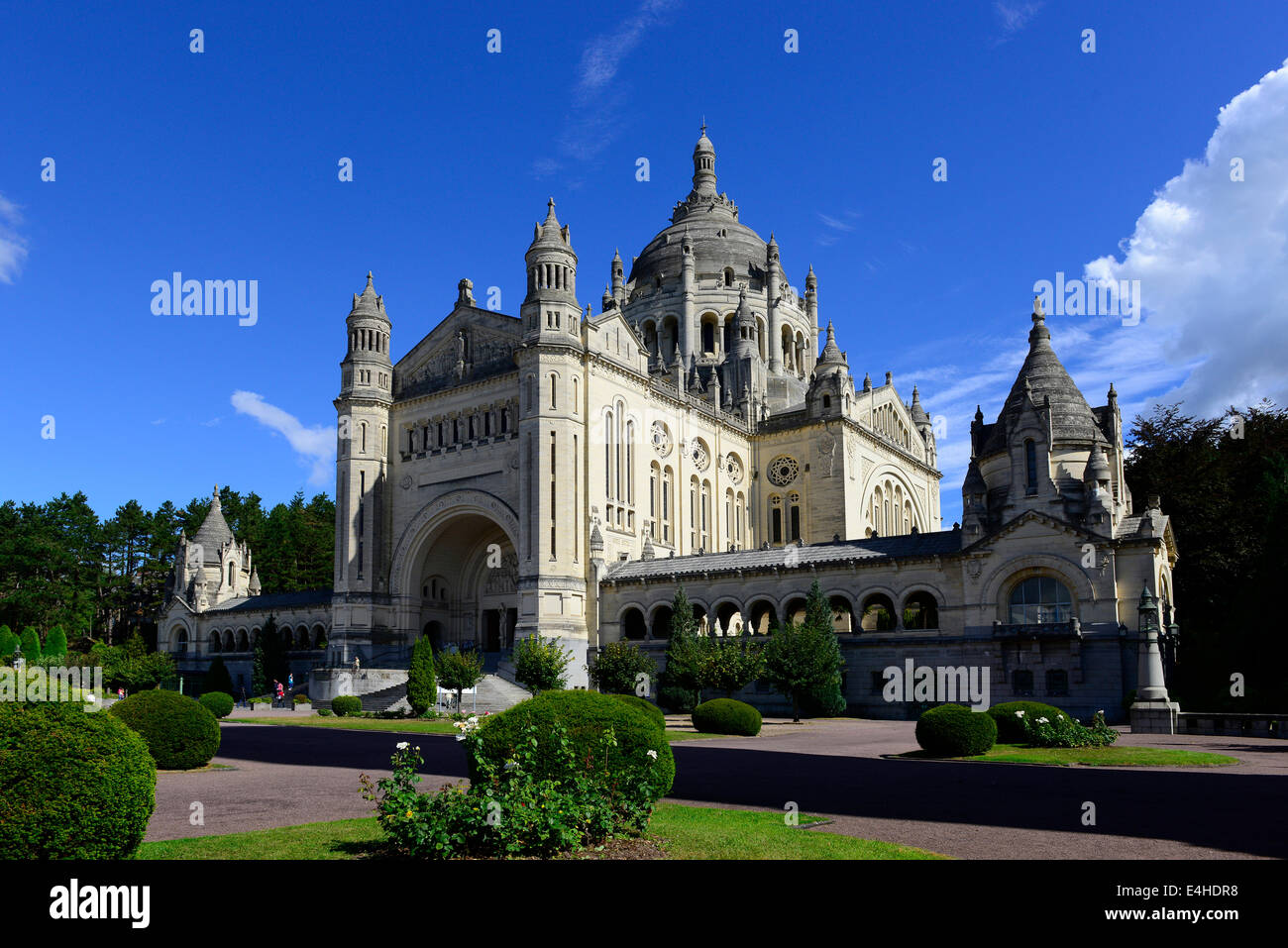 National Shrine of St. Therese Lisieux France Little Flower Basilica Church Europe Stock Photo