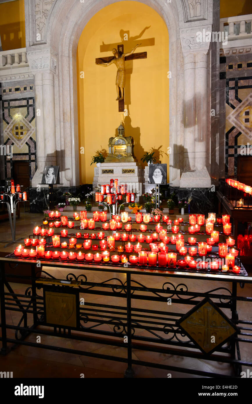 National Shrine of St. Therese Lisieux France Little Flower Basilica Church Europe Stock Photo